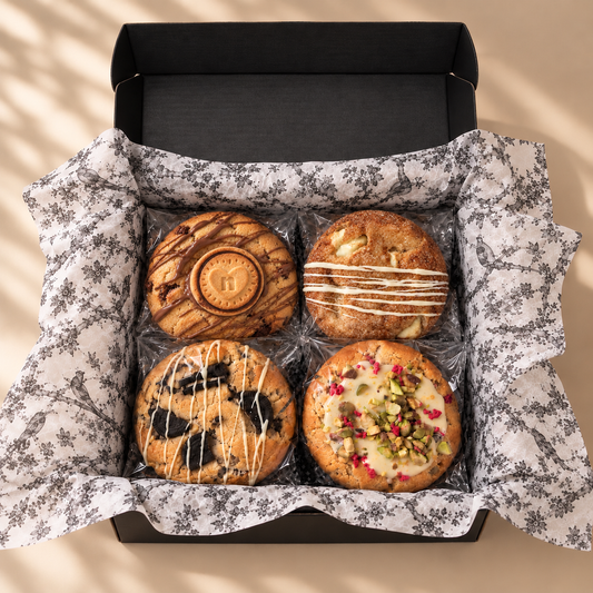 NY Cookie Box met dikke cookies, mooi verpakt